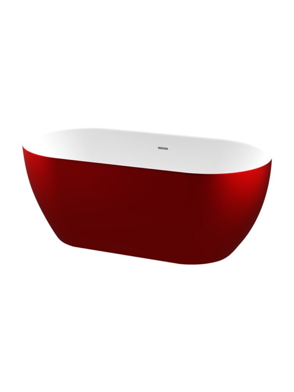 Zala Free Standing Red Bath