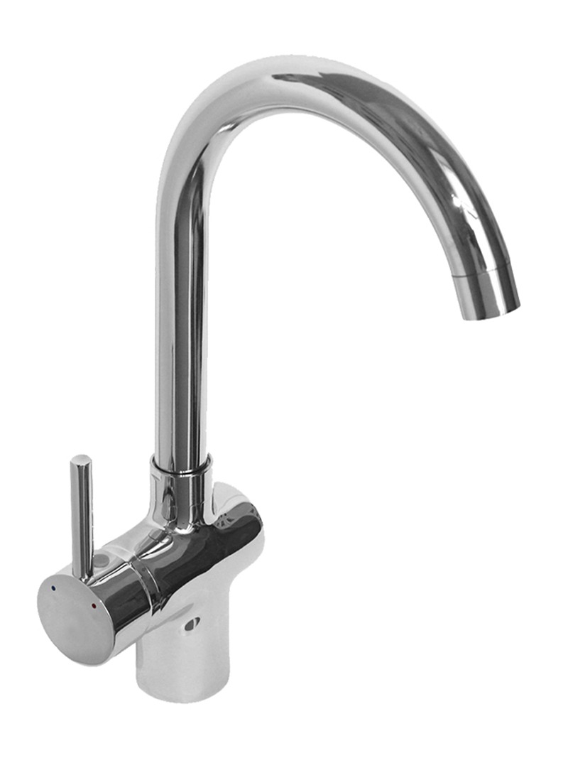 Moon Deck-Mounted Sink Mixer - Chrome - Bathroom Bizarre