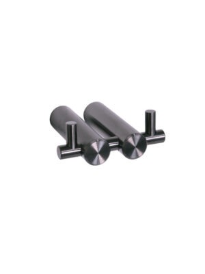 DOUBLE ROBE HOOK - GUNMETAL (SA08830M)