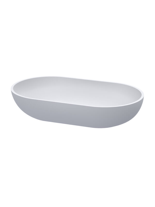 Dinara Solid Surface Basin - Gloss White 590*345*120mm