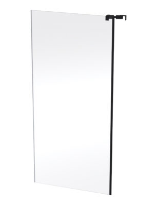 Halo 2.0 Semi Framed Return Panel 900*2000*6mm- Black / Clear H2.0SFP90BC