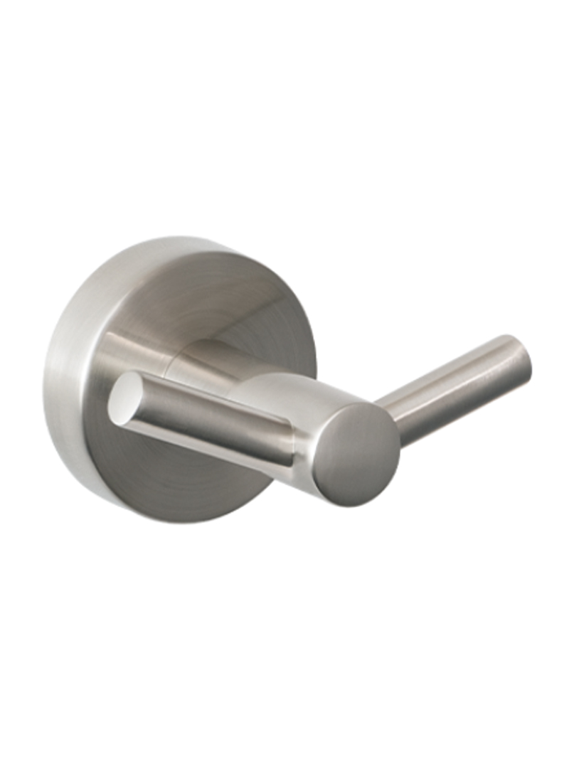 Ginger Double Robe Hook - Stainless Steel (SA08333S) - Bathroom Bizarre