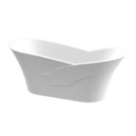 Ostrava White No Overflow Freestanding Bath