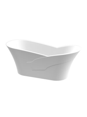Ostrava White No Overflow Freestanding Bath