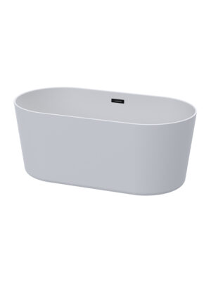 Miami White - Black Overflow Freestanding Bath 1440*750*570mm Sp