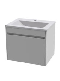 Hugo 600 Wall Hung Unit Pico White + Hugo 600 Basin