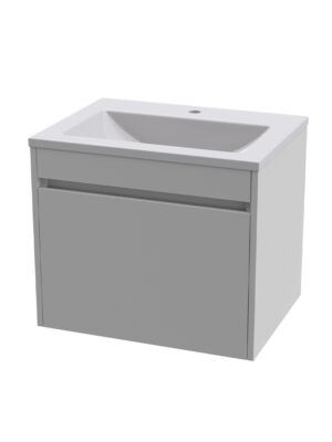 Hugo 600 Wall Hung Unit Pico White + Hugo 600 Basin
