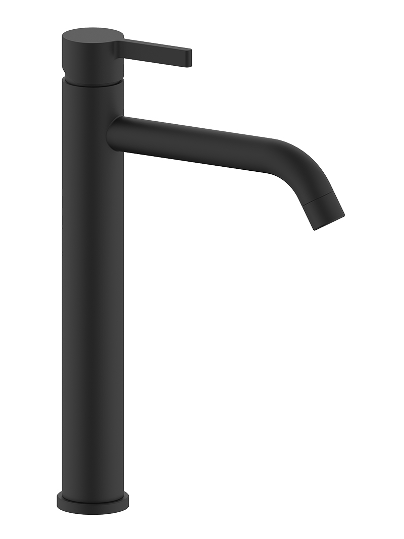 deviceworks × black design kuroshidare Velo Sport Matt Black Tall Basin Mixer DW1201-S1 - Bathroom Bizarre