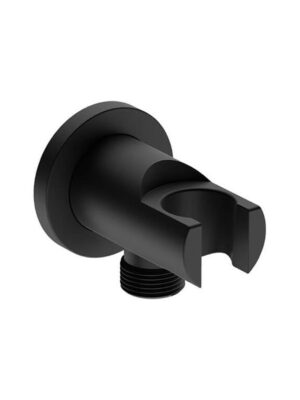 Solace 1346 Hand Shower Holder+Connector -Matt Black TPLR1346MBLK