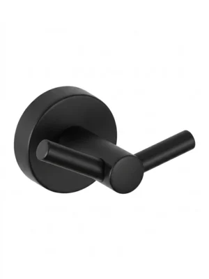 Ginger Double Robe Hook - Black SA08333B