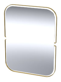 Zia Gold Mirror Rectangular