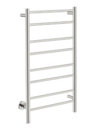 Natural 8 Bar 500mm Straight Heated Rail - Polished Stainless Natural 8 Bar 500mm Straight Heated Rail - Polished Stainless