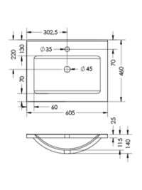 Romeo Black 610 Basin Spec