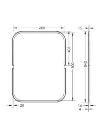 Zia Gold Mirror Rectangular