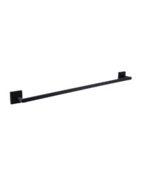 Mint Black  Single Towel Rail Square 600mm - SA07724B