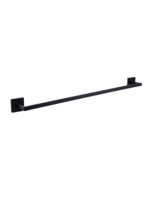 Mint Black  Single Towel Rail Square 600mm - SA07724B