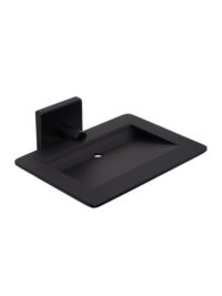 Mint Black  Soap Basket Square SA07736B