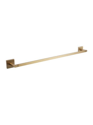 Mint Brass  Single Towel Rail 600mm Square SA07724A
