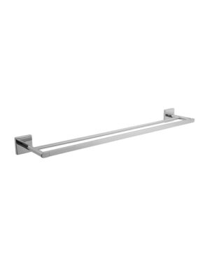 Mint Chrome  Double Towel Rails 600mm Square SA07748