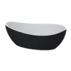 Corfu Black Basin Solid Surface 550*325*185mm