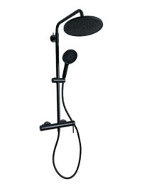 Exposed Black Shower Set SA08722B