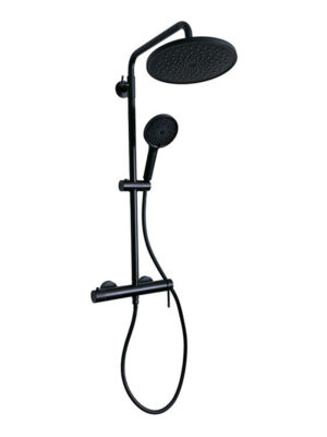 Exposed Black Shower Set SA08722B