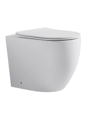 Hudson White Floor Standing Round Pan Including Seat WC-F01P