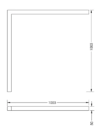 Shower Plinth Spec 1000mm * 1000mm