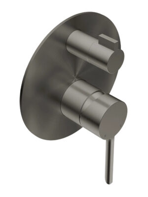 Stilo Shower Wdivert Trim Set Only Brushed Graphite Single Lever -BGPH TPLR1413BGPH