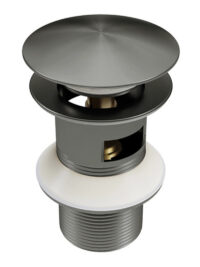 Basin Waste Slotted Brushed Graphite Plus Pop-Up 32mmx78mm -BGPH TPLR1006BGPH