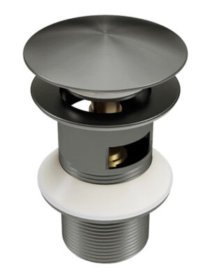 Basin Waste Slotted Brushed Graphite Plus Pop-Up 32mmx78mm -BGPH TPLR1006BGPH