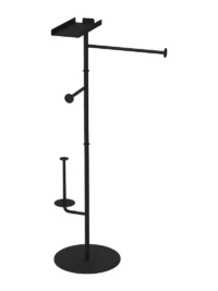 Demi Black Floor Standing Paper Holder Stand
