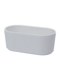 Saranda White No Overflow Hole Freestanding Bath 1458 x 745 x 580mm