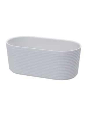 Saranda White No Overflow Hole Freestanding Bath 1458 x 745 x 580mm