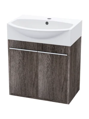 Azalea Age Stone Wall Hung Vanity & Iris Vanity Basin White