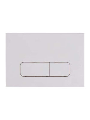 RIIFO White Square Plastic Button Flush Plate RIC002A