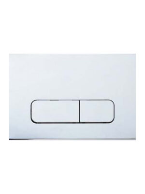 L0000614 RIIFO Chrome Square Plastic Button Flush Plate RIC002B