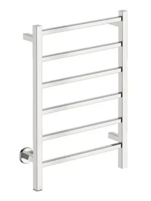 Cubic 6 Bar 530mm Straight Heated Rail - Polished Stainless Steel CUB06221-PTS-POLS