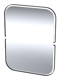 Zia Black Mirror Rectangular