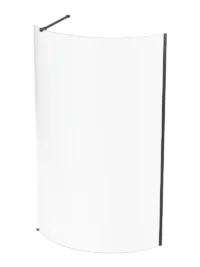 1200 Magneto Curved Graphite / Clear Glass Shower Screen 1200*2000*8mm MCS12GC