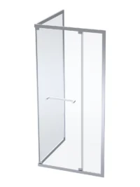 900 Pivot Slide Silver / Clear Glass Door 900 * 900 * 1900mm PSL90SC